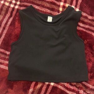 SHEIN Black Ribbed Sleeveless Top